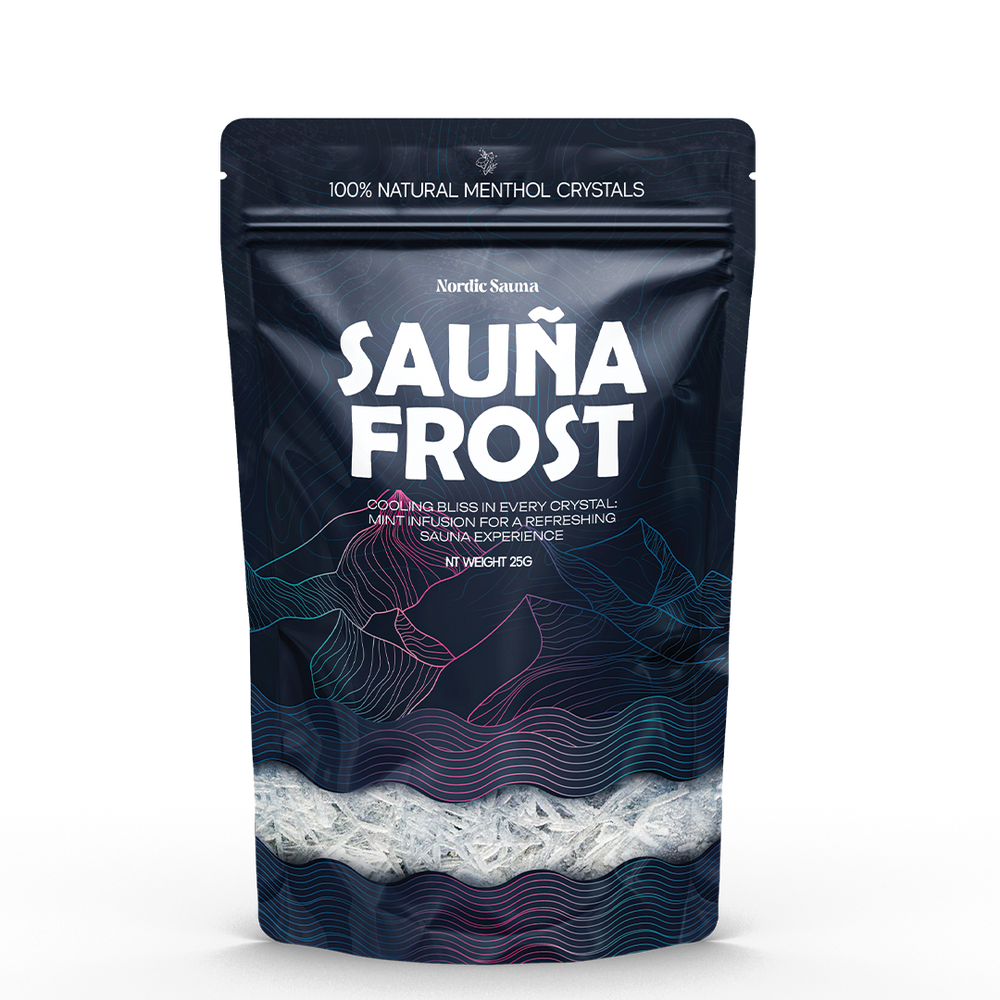 Sauna Frost, påse med 25 g naturliga mentolkristaller